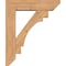 Ekena Millwork Merced Slat Smooth Bracket w/ Offset Brace, Western Red Cedar, 7 1/2"W x 30"D x 36"H BKT0806X30X36MRC06SWR - alternate 4